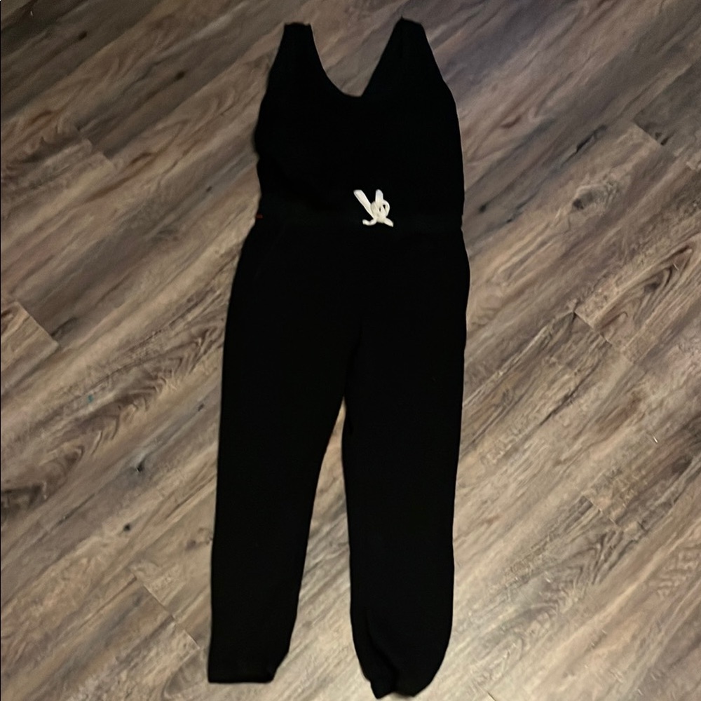 n:PHILANTHROPY Black Sleeveless Jumpsuit with Relaxed Fit